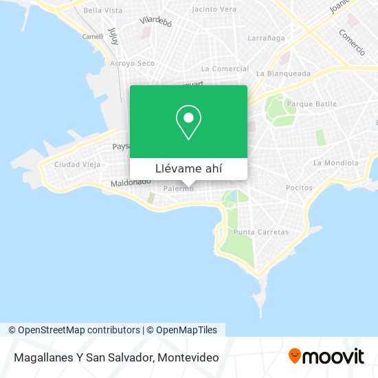 Mapa de Magallanes Y San Salvador