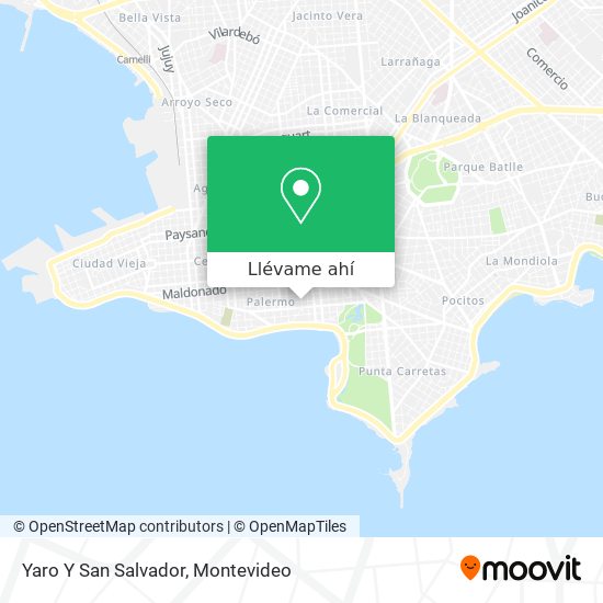 Mapa de Yaro Y San Salvador