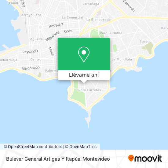 Mapa de Bulevar General Artigas Y Itapúa