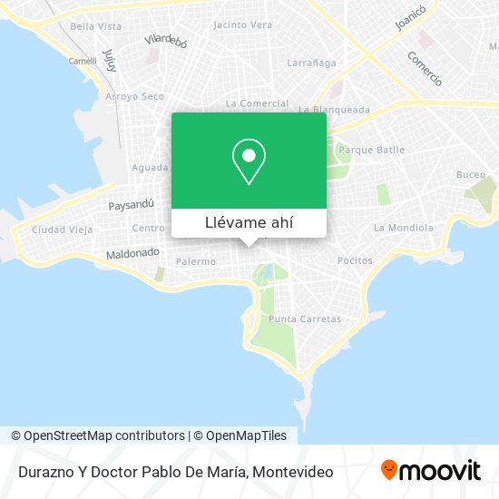 Mapa de Durazno Y Doctor Pablo De María