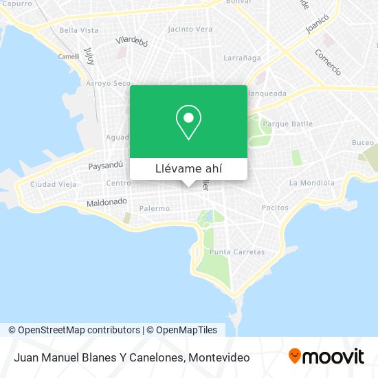 Mapa de Juan Manuel Blanes Y Canelones