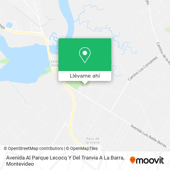 Mapa de Avenida Al Parque Lecocq Y Del Tranvia A La Barra