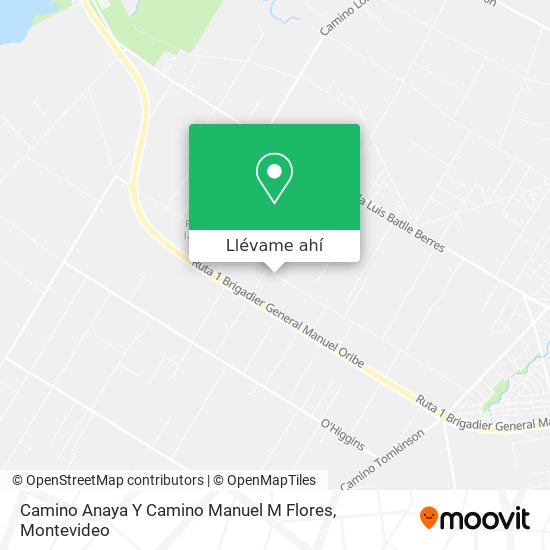 Mapa de Camino Anaya Y Camino Manuel M Flores
