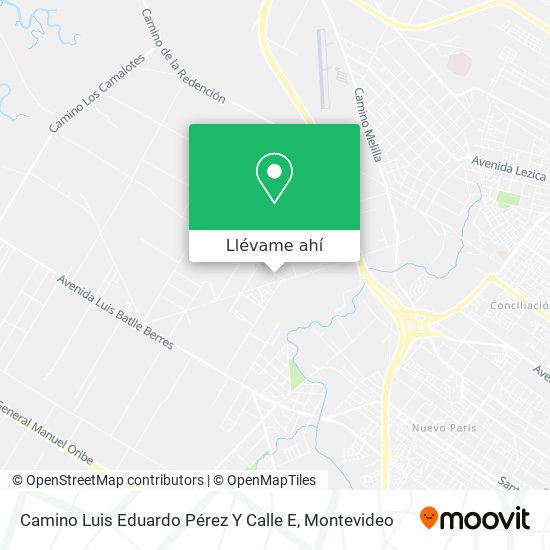 Mapa de Camino Luis Eduardo Pérez Y Calle E