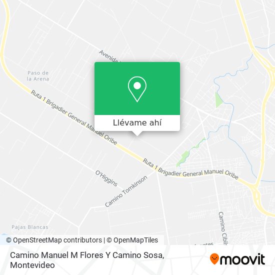 Mapa de Camino Manuel M Flores Y Camino Sosa
