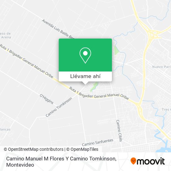 Mapa de Camino Manuel M Flores Y Camino Tomkinson