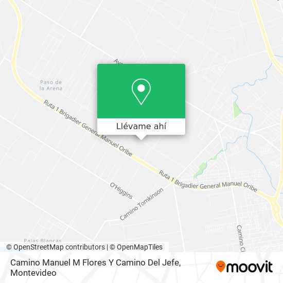 Mapa de Camino Manuel M Flores Y Camino Del Jefe