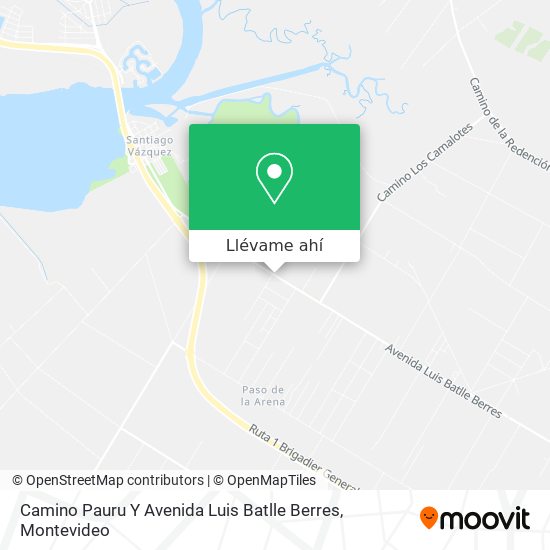 Mapa de Camino Pauru Y Avenida Luis Batlle Berres