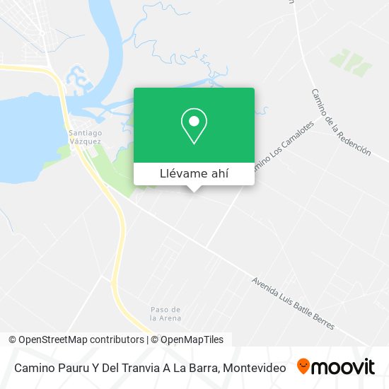 Mapa de Camino Pauru Y Del Tranvia A La Barra