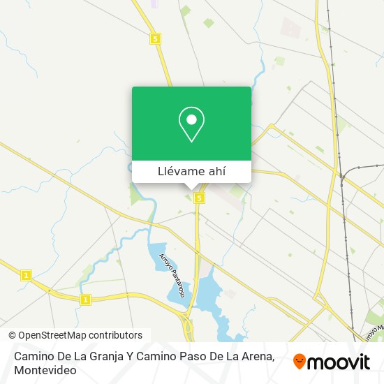 Mapa de Camino De La Granja Y Camino Paso De La Arena