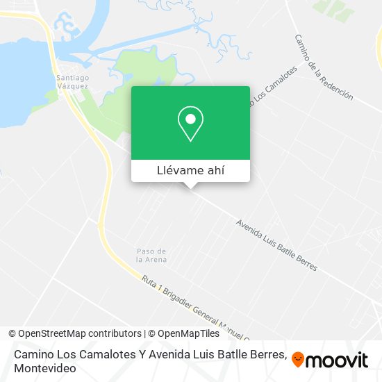Mapa de Camino Los Camalotes Y Avenida Luis Batlle Berres