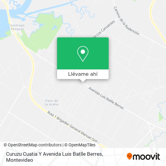 Mapa de Curuzu Cuatia Y Avenida Luis Batlle Berres