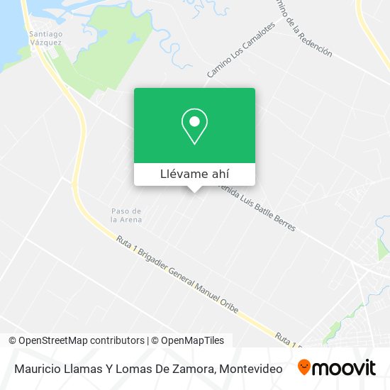 Mapa de Mauricio Llamas Y Lomas De Zamora