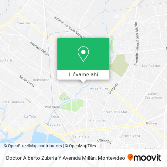 Mapa de Doctor Alberto Zubiría Y Avenida Millán