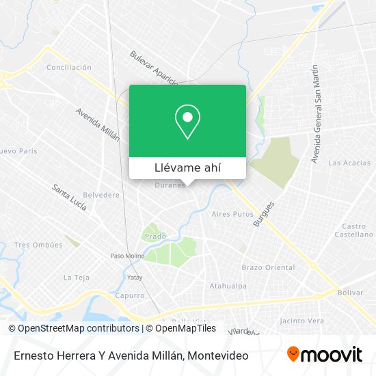 Mapa de Ernesto Herrera Y Avenida Millán