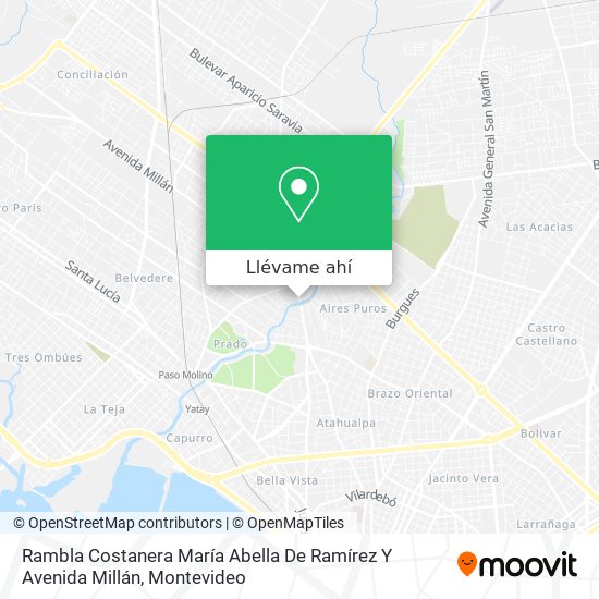 Mapa de Rambla Costanera María Abella De Ramírez Y Avenida Millán