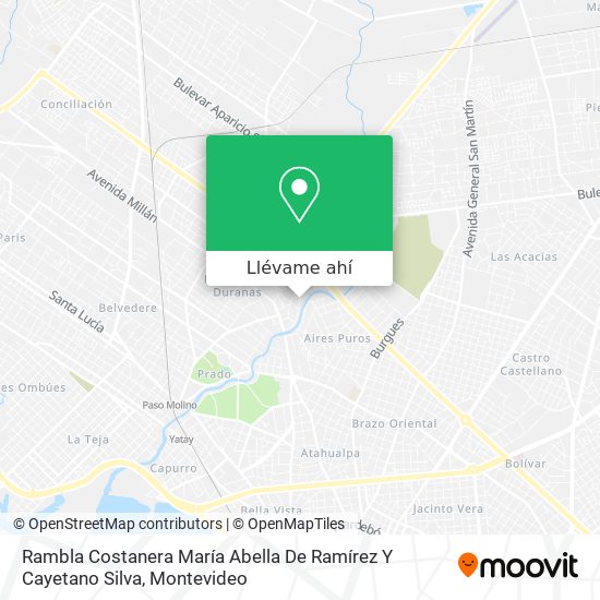 Mapa de Rambla Costanera María Abella De Ramírez Y Cayetano Silva
