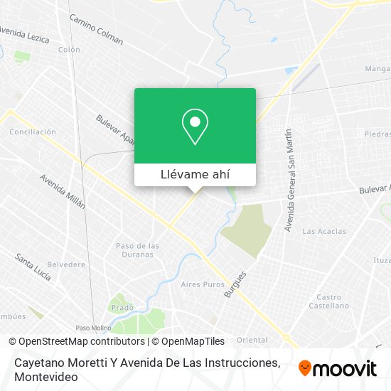 Mapa de Cayetano Moretti Y Avenida De Las Instrucciones