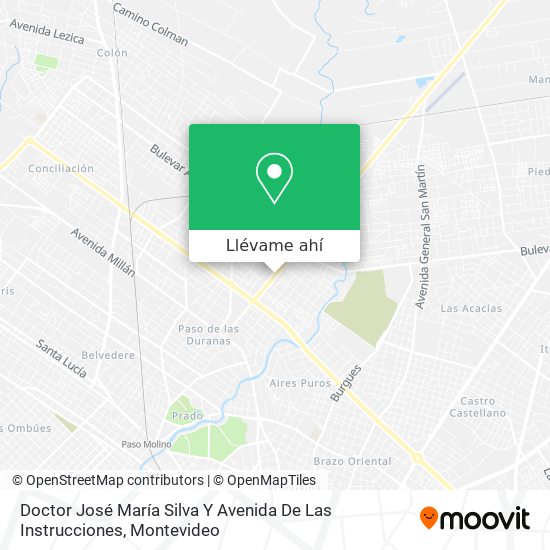 Mapa de Doctor José María Silva Y Avenida De Las Instrucciones