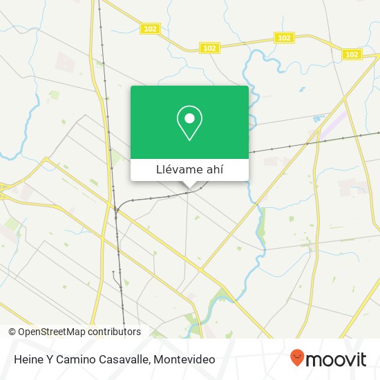 Mapa de Heine Y Camino Casavalle
