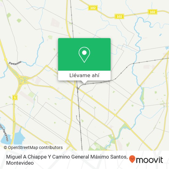 Mapa de Miguel A Chiappe Y Camino General Máximo Santos