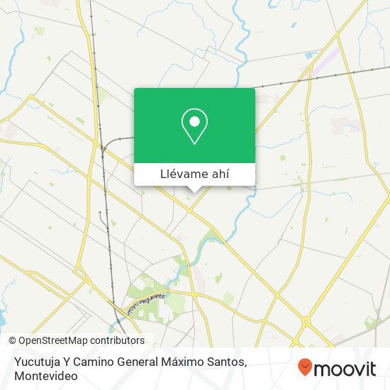 Mapa de Yucutuja Y Camino General Máximo Santos