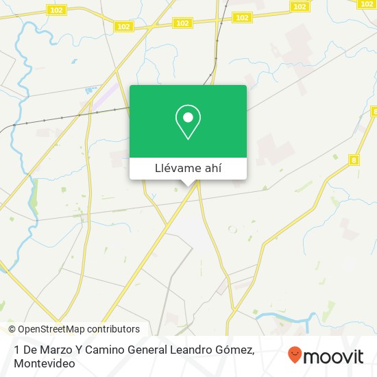 Mapa de 1 De Marzo Y Camino General Leandro Gómez