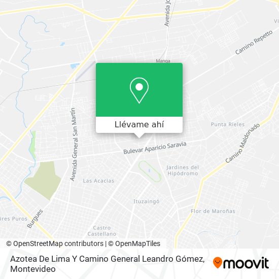Mapa de Azotea De Lima Y Camino General Leandro Gómez