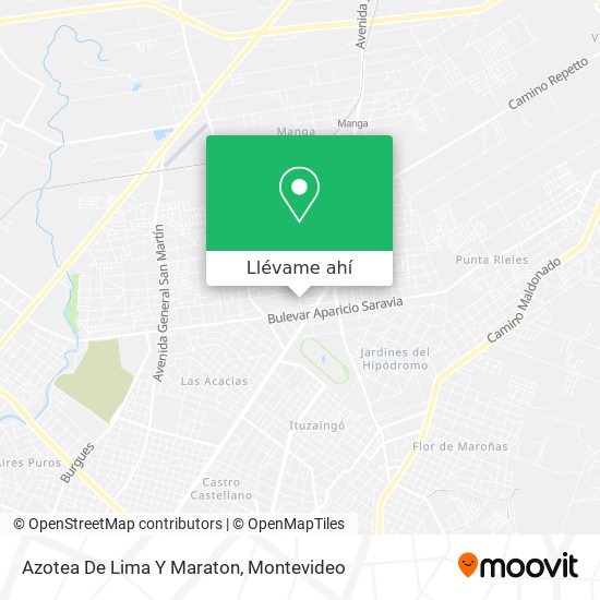 Mapa de Azotea De Lima Y Maraton