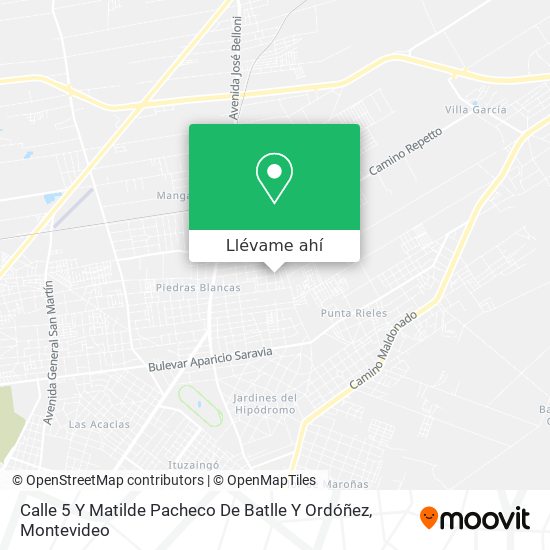 Mapa de Calle 5 Y Matilde Pacheco De Batlle Y Ordóñez
