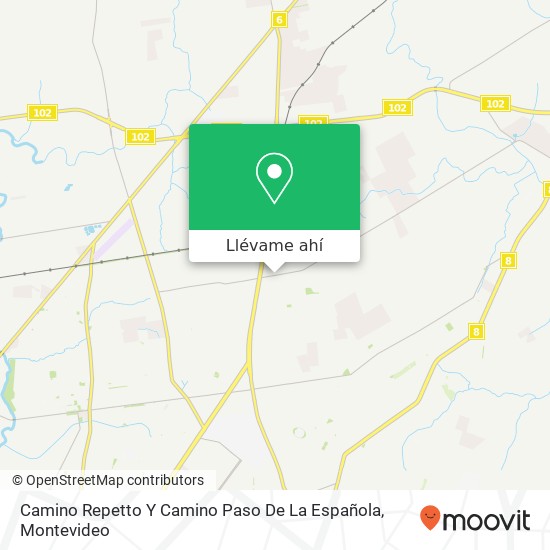 Mapa de Camino Repetto Y Camino Paso De La Española