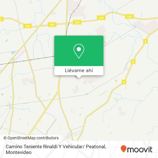 Mapa de Camino Teniente Rinaldi Y Vehicular/ Peatonal
