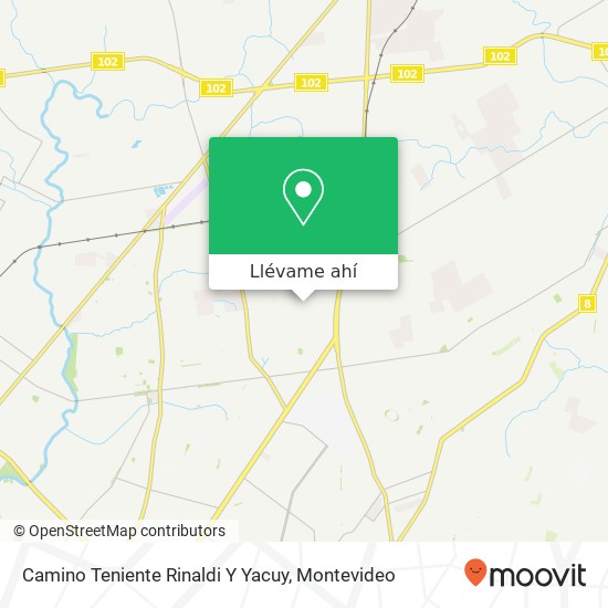 Mapa de Camino Teniente Rinaldi Y Yacuy