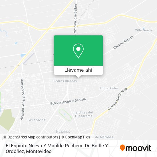 Mapa de El Espiritu Nuevo Y Matilde Pacheco De Batlle Y Ordóñez