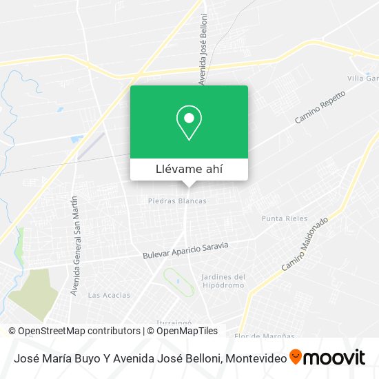 Mapa de José María Buyo Y Avenida José Belloni
