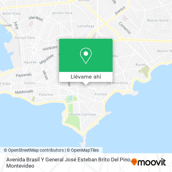 Mapa de Avenida Brasil Y General José Esteban Brito Del Pino