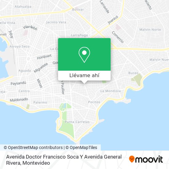 Mapa de Avenida Doctor Francisco Soca Y Avenida General Rivera