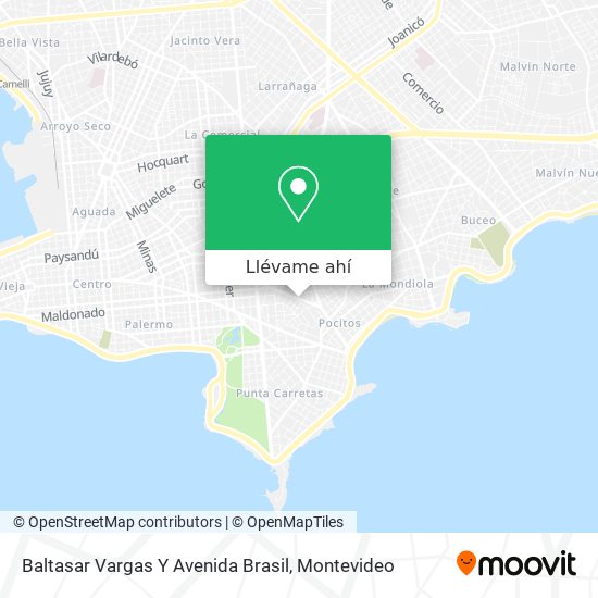 Mapa de Baltasar Vargas Y Avenida Brasil