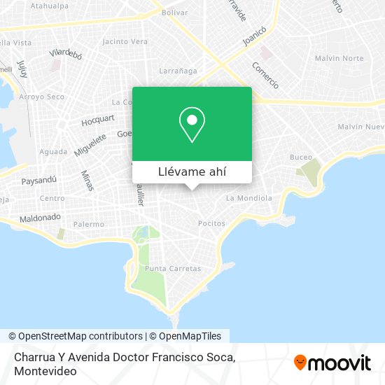 Mapa de Charrua Y Avenida Doctor Francisco Soca