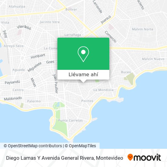 Mapa de Diego Lamas Y Avenida General Rivera