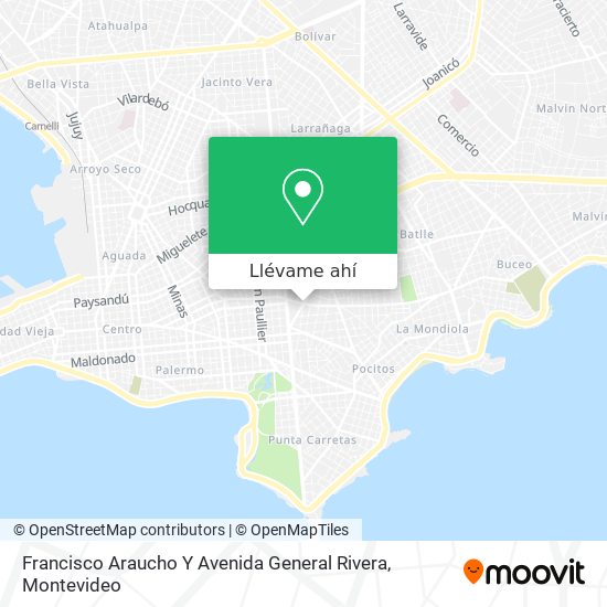 Mapa de Francisco Araucho Y Avenida General Rivera