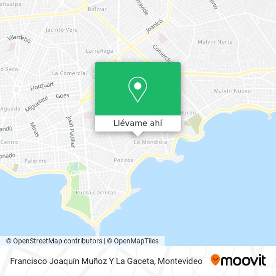 Mapa de Francisco Joaquín Muñoz Y La Gaceta
