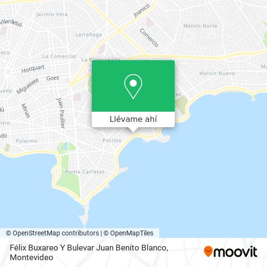 Mapa de Félix Buxareo Y Bulevar Juan Benito Blanco