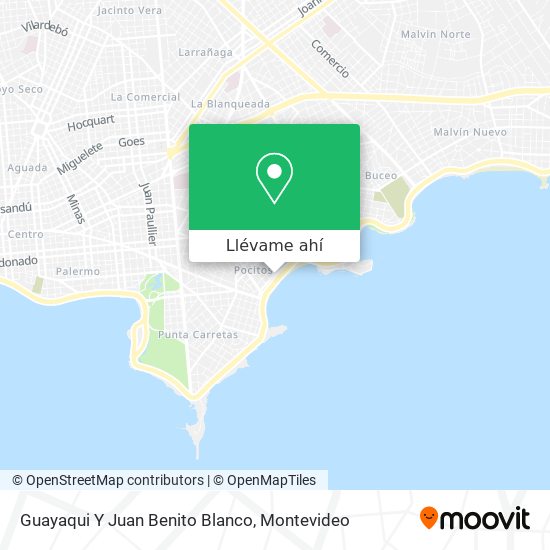 Mapa de Guayaqui Y Juan Benito Blanco