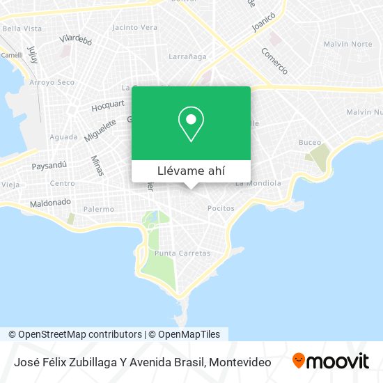 Mapa de José Félix Zubillaga Y Avenida Brasil