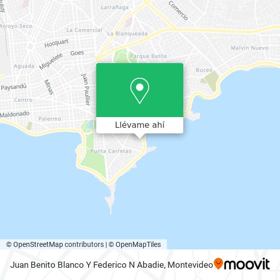 Mapa de Juan Benito Blanco Y Federico N Abadie