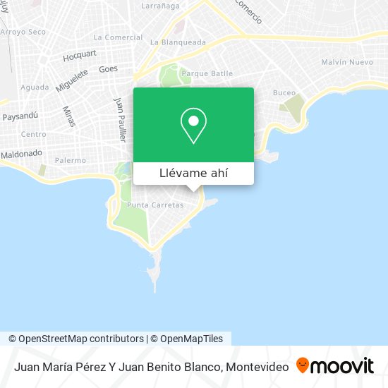 Mapa de Juan María Pérez Y Juan Benito Blanco