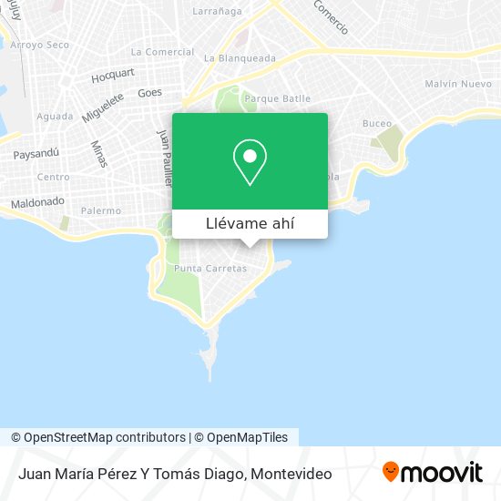 Mapa de Juan María Pérez Y Tomás Diago