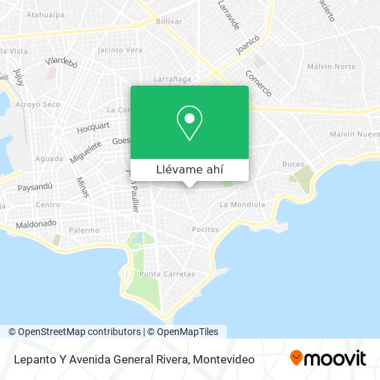 Mapa de Lepanto Y Avenida General Rivera