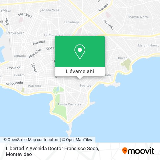 Mapa de Libertad Y Avenida Doctor Francisco Soca